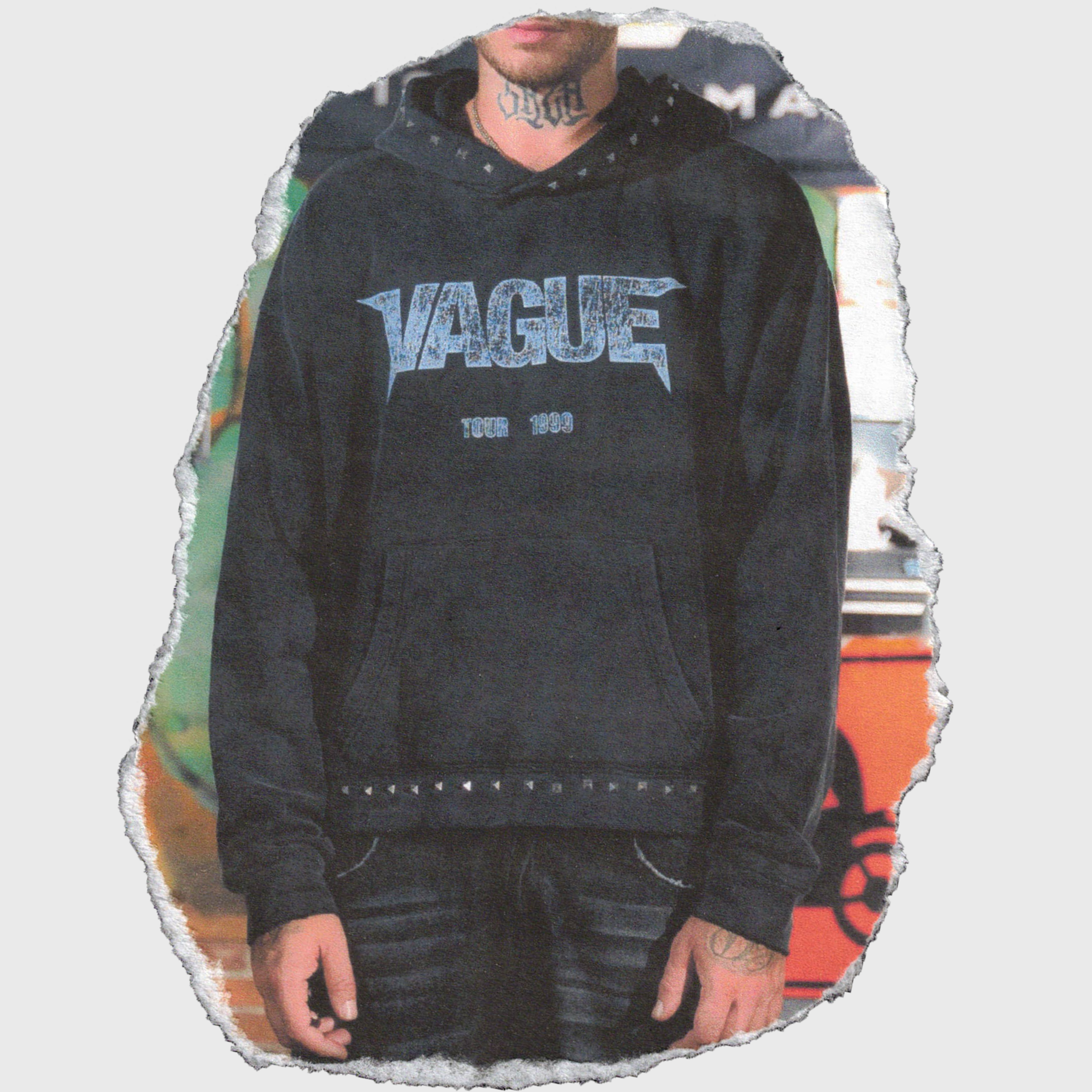 TOUR STUDDED HOODIE [BLACK]