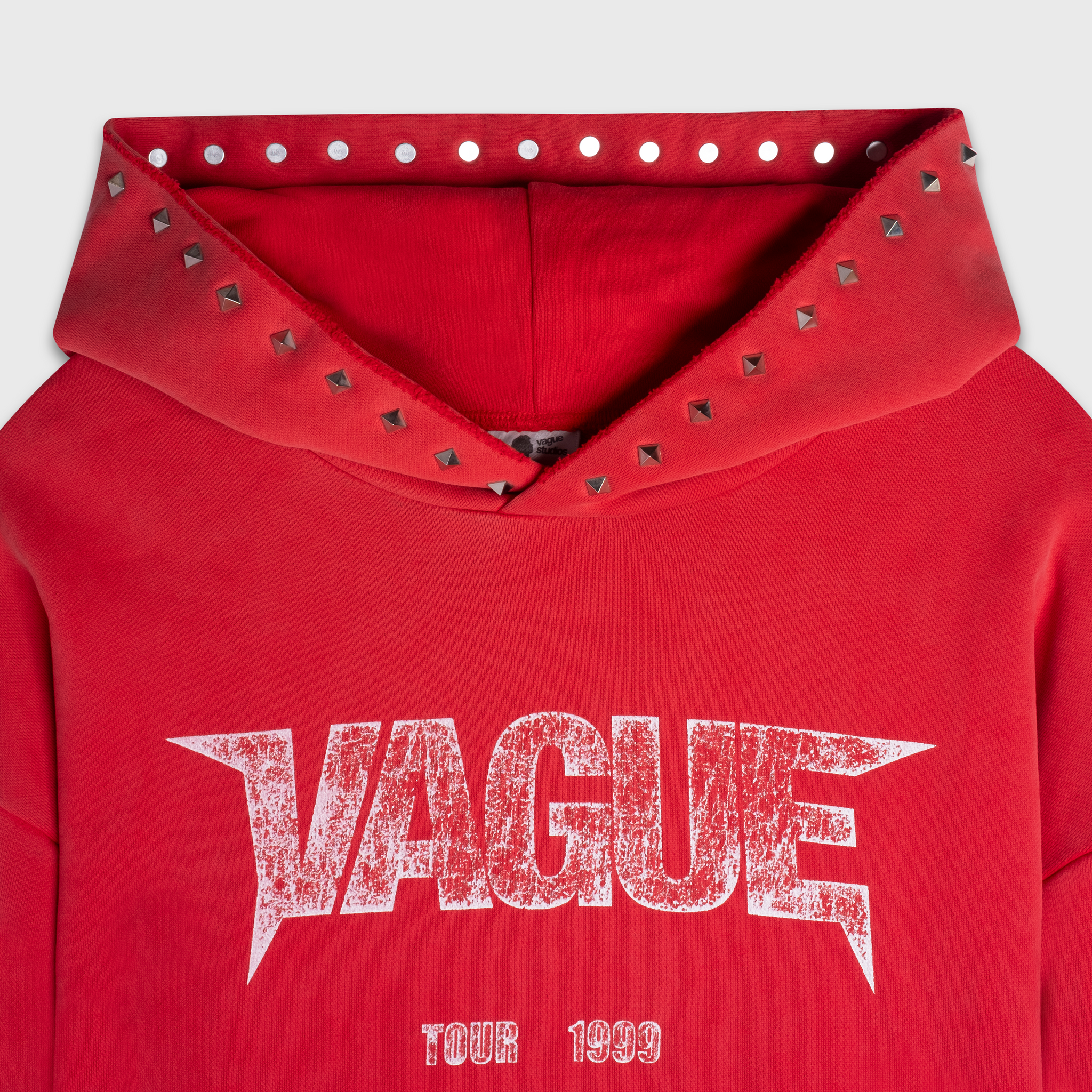 TOUR STUDDED HOODIE [RED]