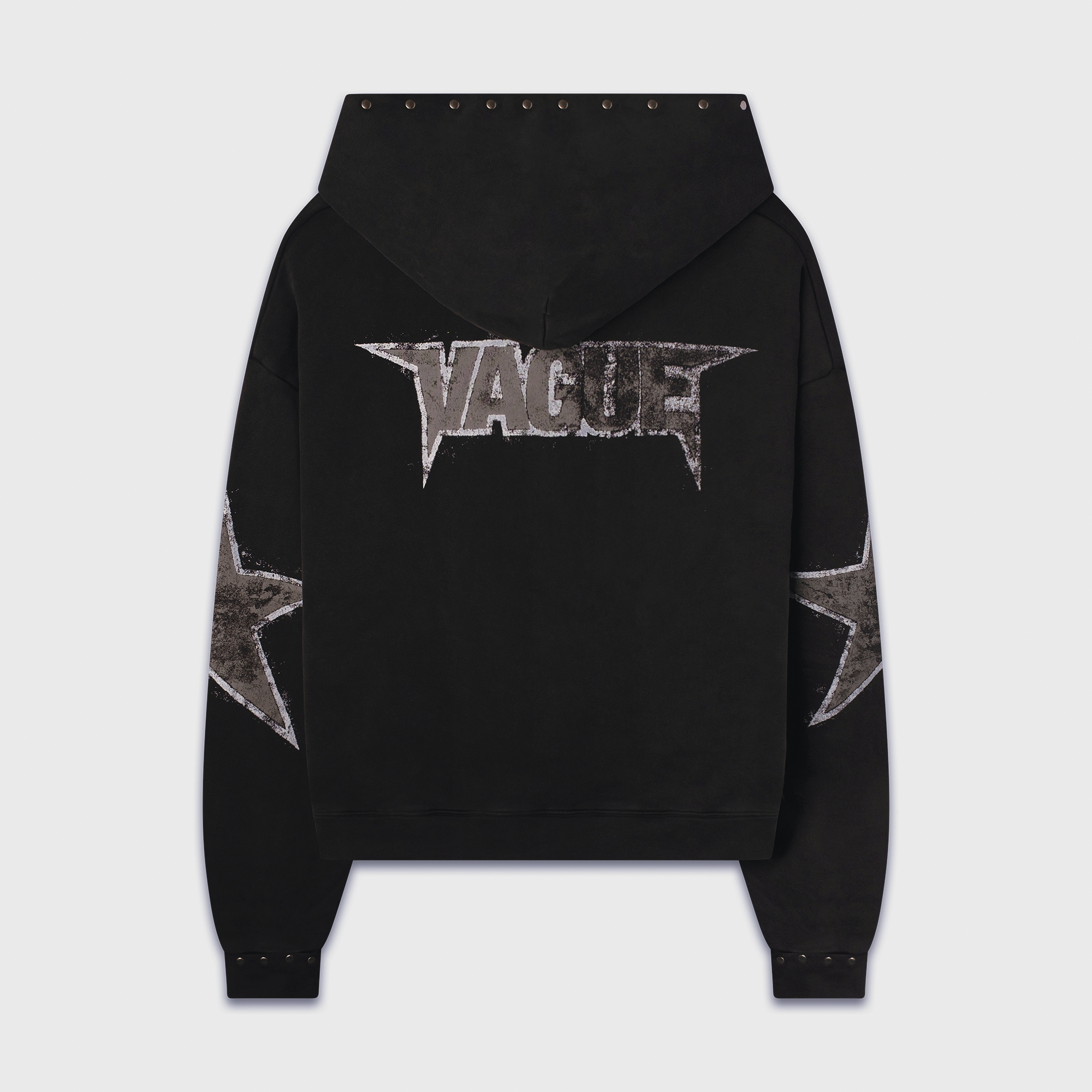 STAR STUDDED HOODIE [BLACK]