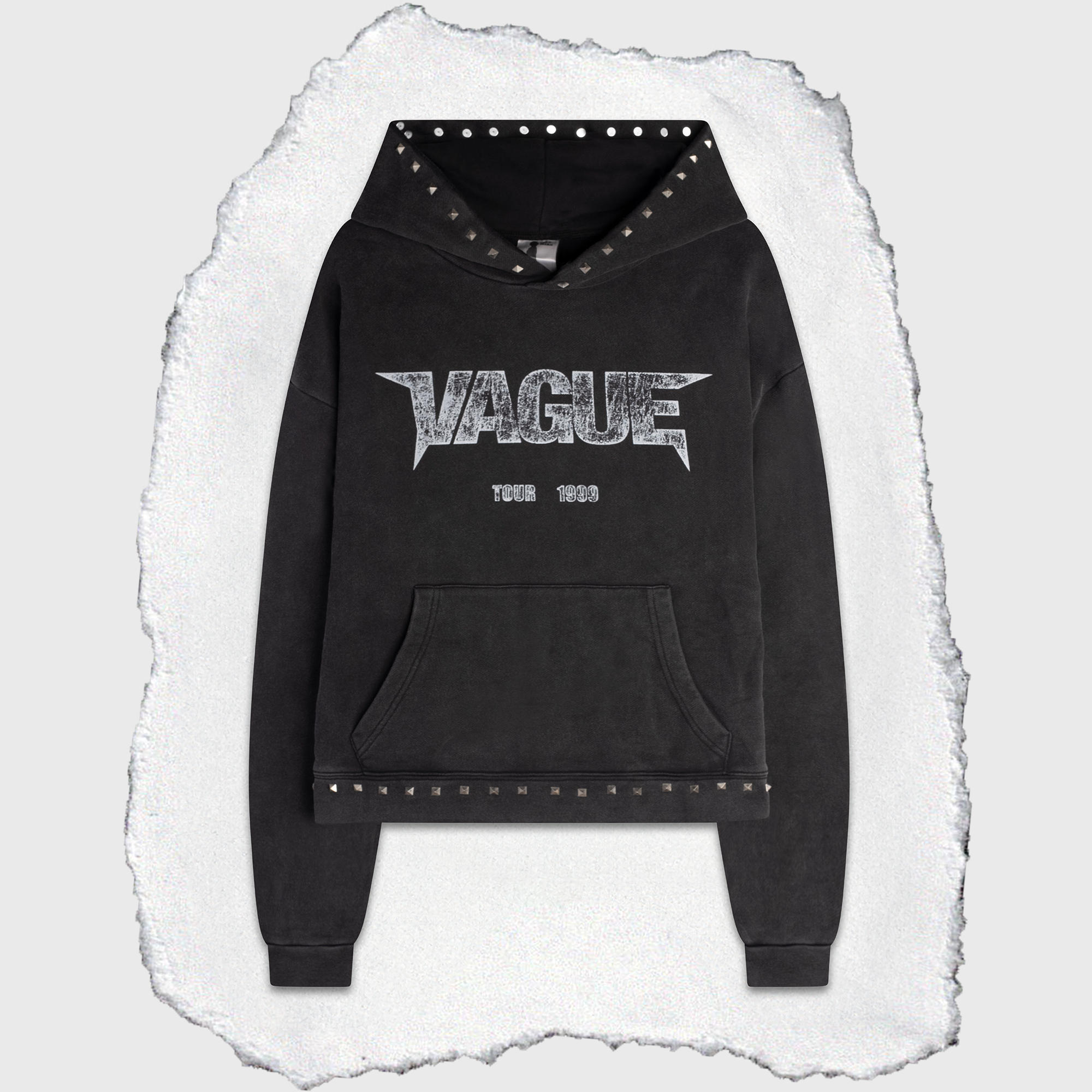 TOUR STUDDED HOODIE [BLACK]